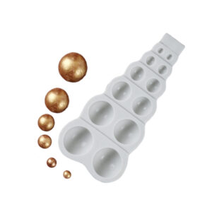 Gömb fondant forma, szilikon,