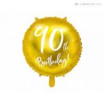 10.Évszámos lufi arany,happy b.18"/45cm