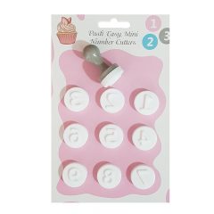 Szilikon fondant mintázó pecsét, nyomda – Számok