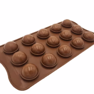 Szilikon csoki öntőforma -Félgömb