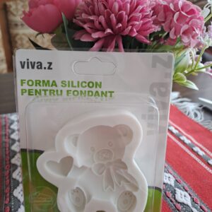 Mackó szivecskével szilikon forma