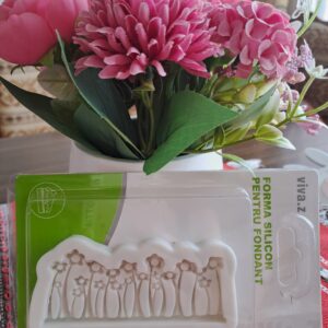 Szilikon virágos mintázó4,5