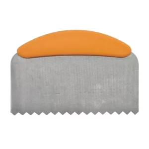 Rozsdamentes acél habsimító és habkártya, cikk-cakk mintával