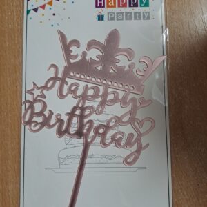 Happy Birthday koronás