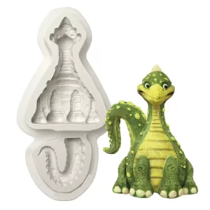 Dínós szilikon mintázó