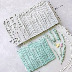 Vadrét szilikon forma levendula torta szegély mintázó