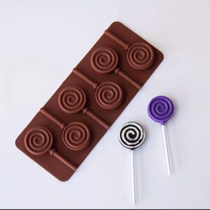 Spirálos kerek nyalókaforma