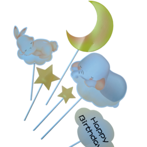 Szundikálós állatok tortadísz