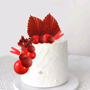 Tortadísz szett Piros