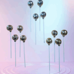 Disco gömb szett 4db-os  4cm