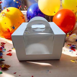 Hordozható ablakos tortadoboz 26*26*17cm