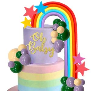 Szivárványos tortadísz szettek